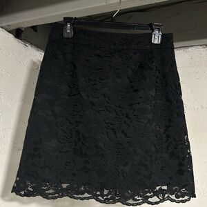 Halogen Black Lace Skirt